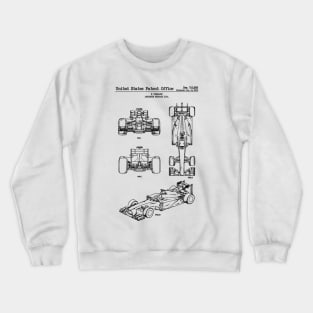 Ferrari Indy Race Car 2013 Patent Black Crewneck Sweatshirt